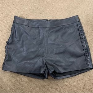 Lumiere Leather shorts